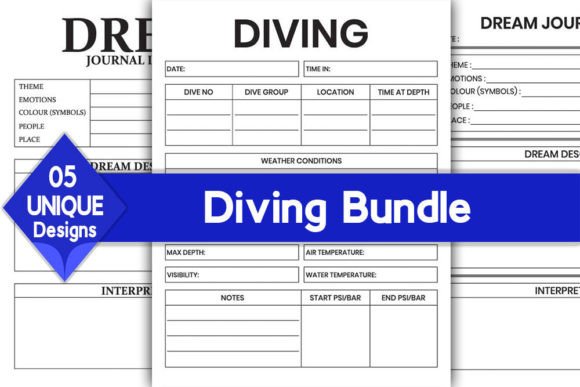 Download Diving Log Book Bundle | KDP Interior - Premium Resources