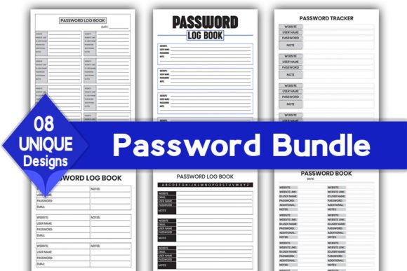 Download Password Log Book Bundle | KDP Interior - Premium Resources
