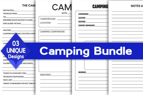 Download Camping Log Book Bundle | KDP Interior - Premium Resources