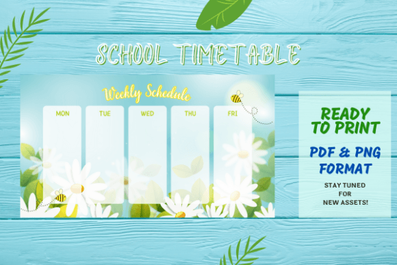 Download Spring Theme Weekly Schedule Template - Weekly schedule Collection