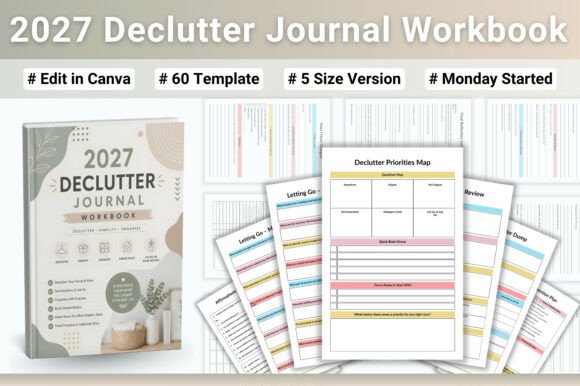 Download 🧹 2027 Declutter Journal Workbook - Declutter Collection